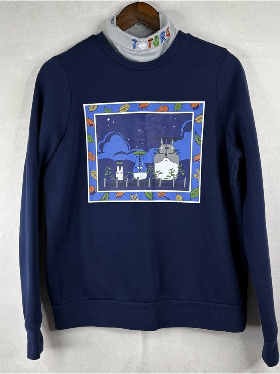 Boxlunch Sweaters - Studio Ghibli Totoro Sweatshirt Womens Small BoxLunch Mock Neck Anime Graphic